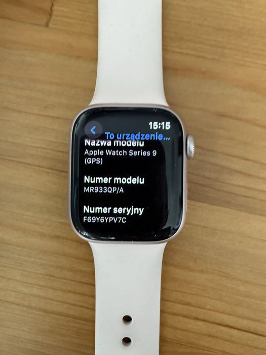 Apple Watch Series 9 41mm GPS – uszkodzony, w pełni sprawny