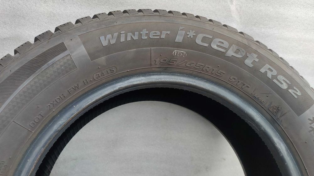 Opony Zimowe 195/65/15 Hankook 2szt 7,4mm