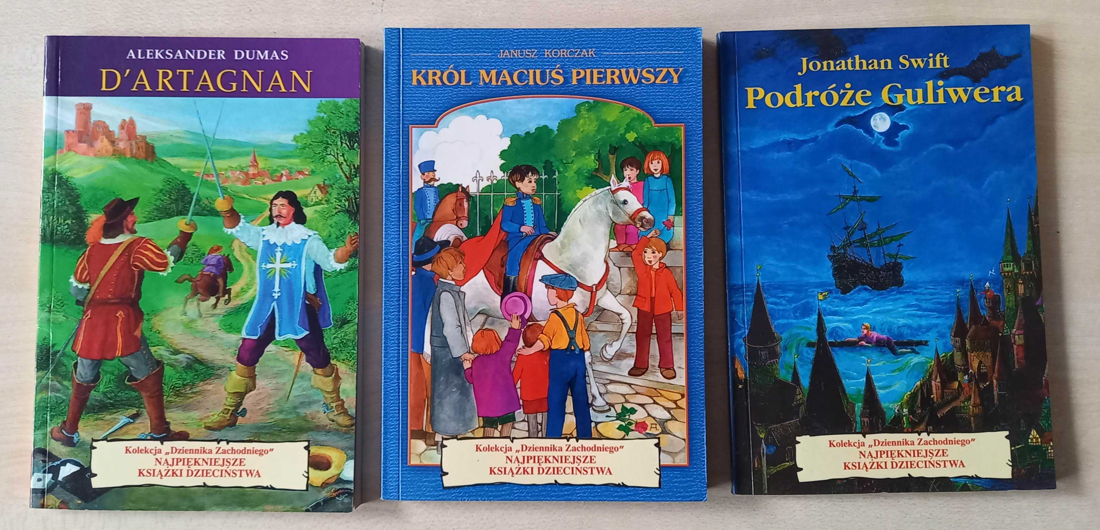 Król Maciuś Pierwszy Korczak Dartagnan Dumas Podróże Guliwera Swift