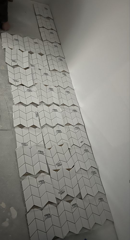 Paradyż MOZAIKA płytka Bianco Romb BRAID 23,8 x 20,5 cm gatunek 1