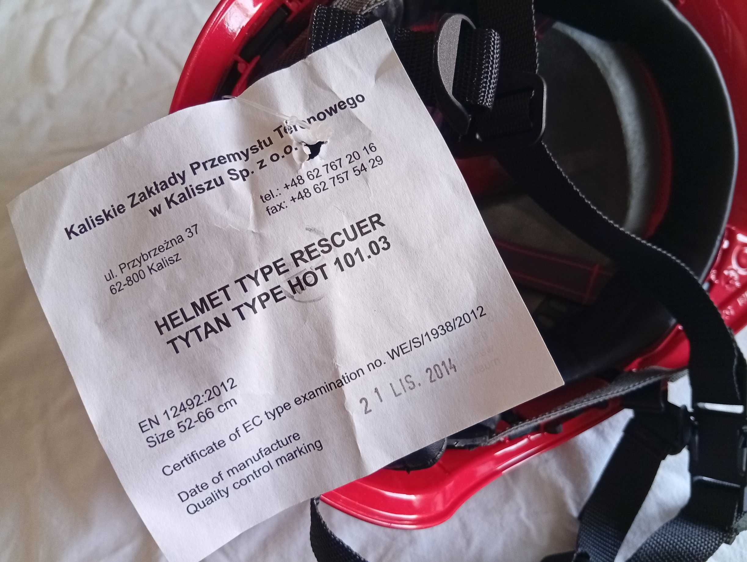 Capacete de segurança vermelho para bombeiro, escalagem