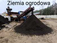 Ziemia ogrodowa przesiewania czarnoziem, piach, żwir, kruszywo