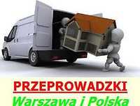 Przeprowadzki Warszawa, Taxi Bagażówka, Przewóz Transport Rzeczy TANIO