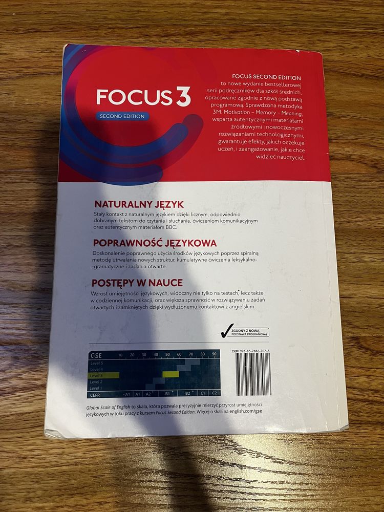 Podręcznik focus 3 dla liceów i techników poziom B1/B1+