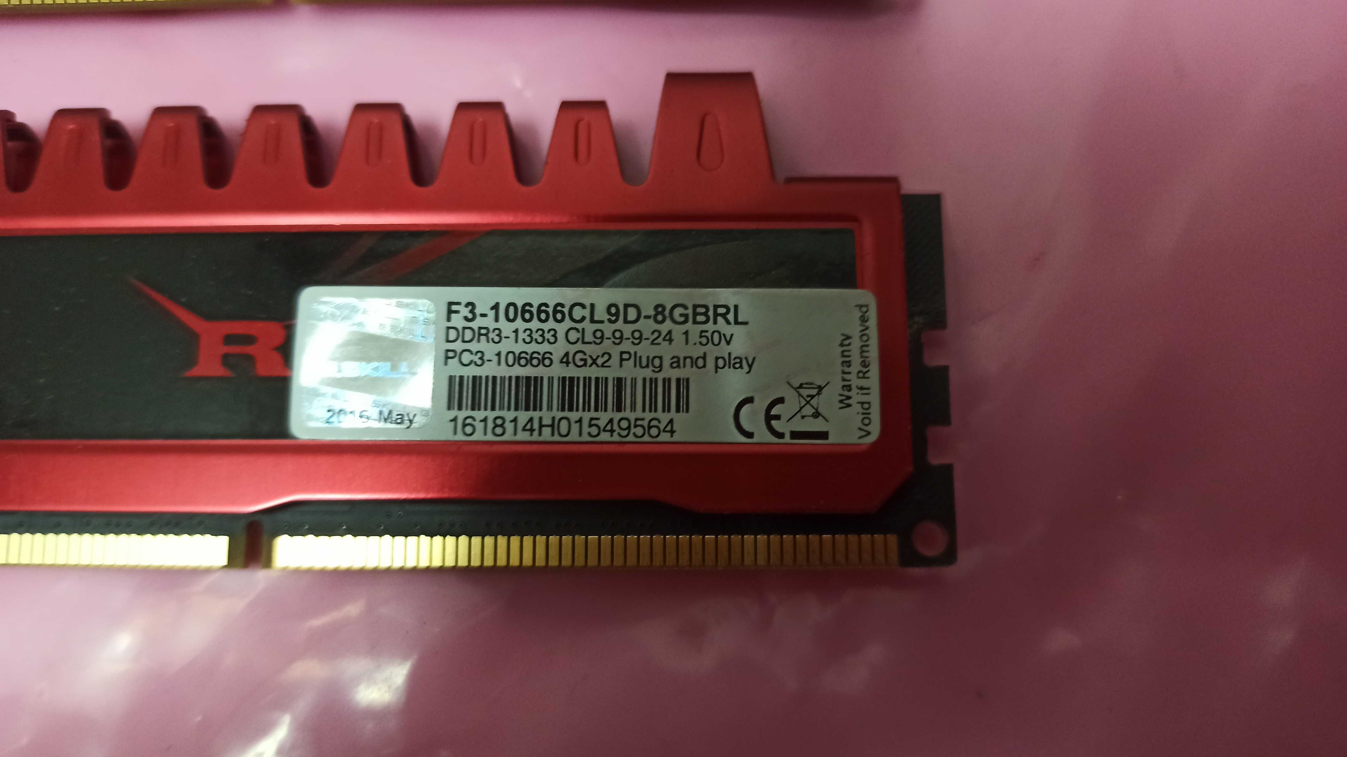 RAM G.Skill F310666CL9D8GBRL 8GB - 2x4GB DDR3 CL9 1333MHz