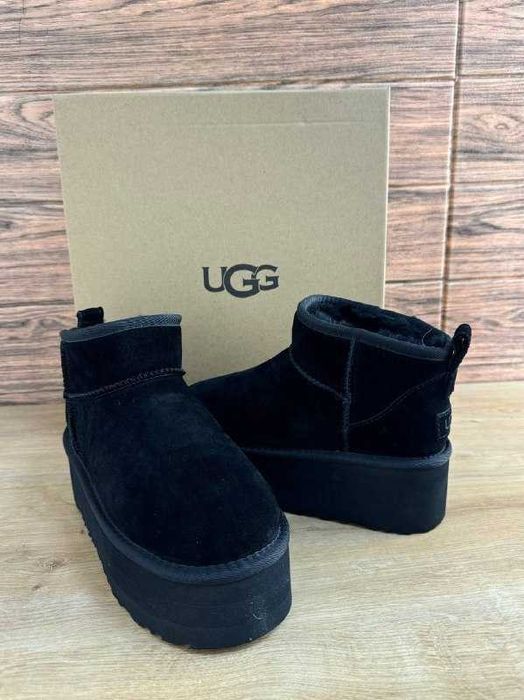 Купити Оригінальні Уггі UGG Classic Ultra Mini Platform Black 36-40