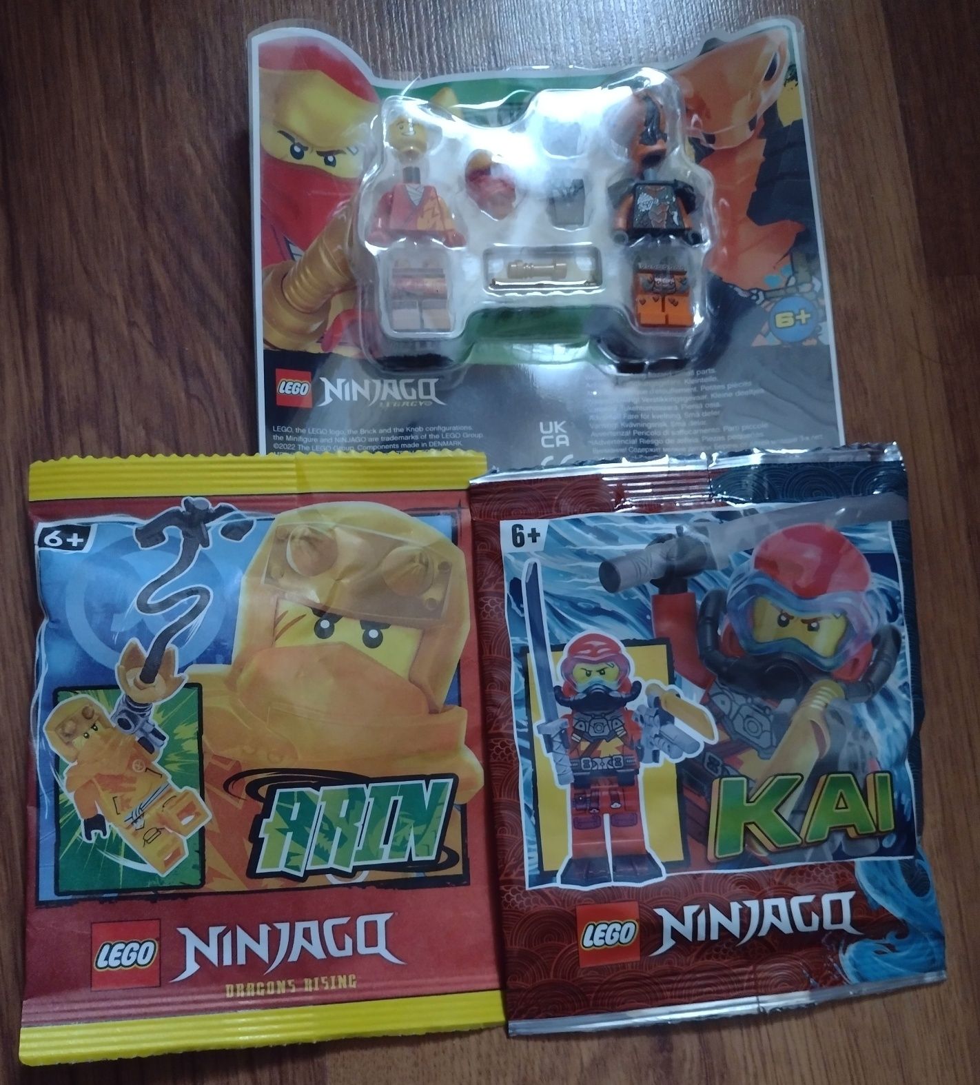 5 polybagów/saszetek LEGO ninjago