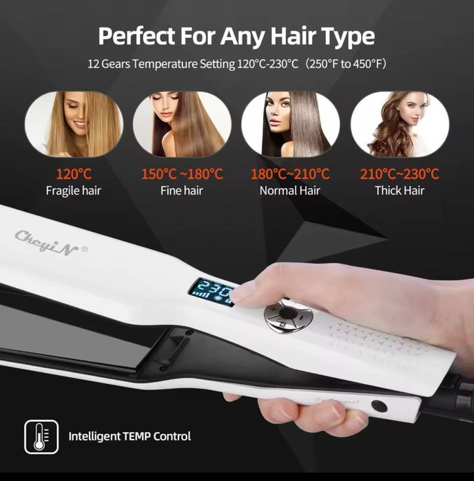 турмалиновый керамический выпрямитель для волос ( утюжок для волос )