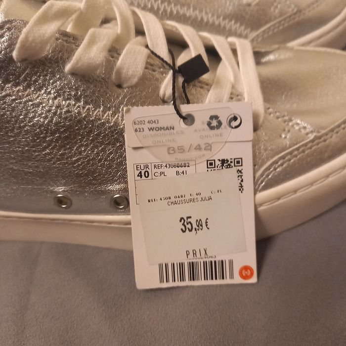 Sneakersy Mango - Nowe. roz. 37 - 41. Przecena z 35.99€