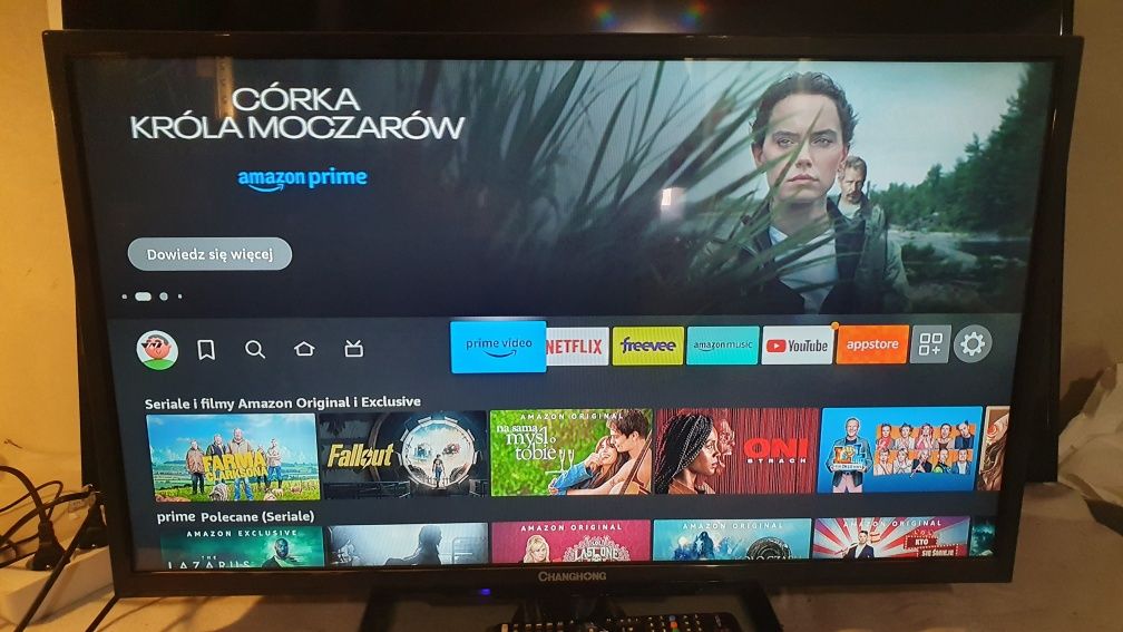 Telewizor LED 32"+Amazon FireTv Stick, SmartTv, Wi-Fi, Netflix, YT.