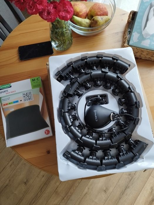 Hula hop Smart modułowy masażer z obciążnikiem i pas na plecy