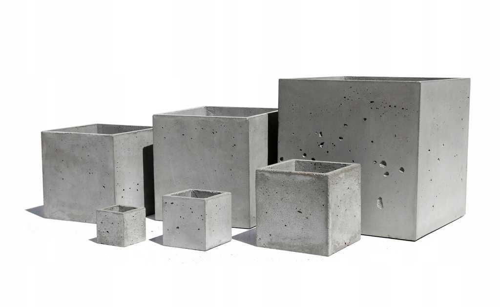 Donica betonowa z betonu architektonicznego 40x40x40