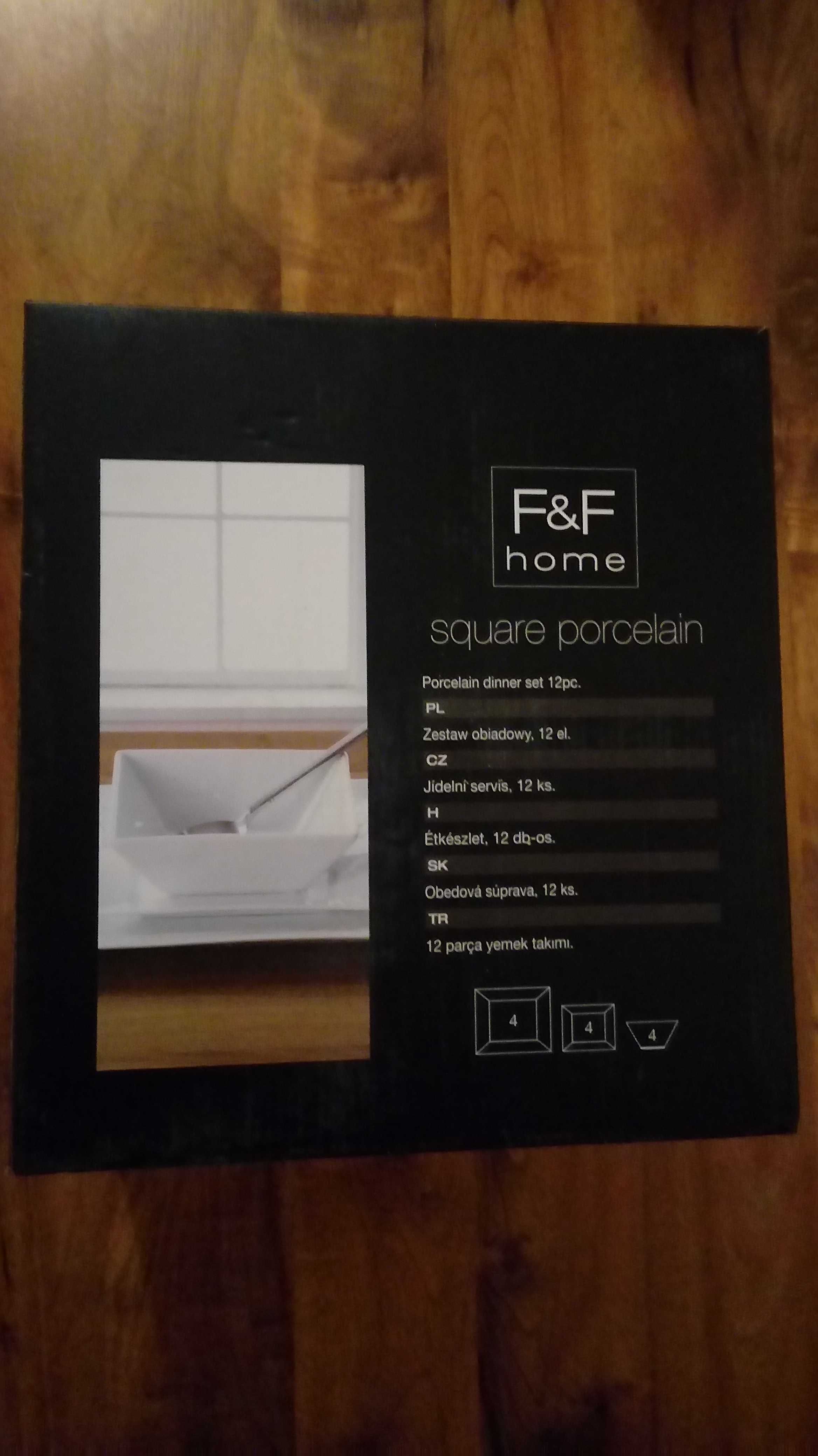 Zastawa Obiadowa F&F HOME SQUARE PORCELAIN 12 EL x2