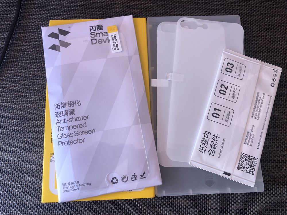 Защитное стекло IPhone 8+ smart devil + подарок