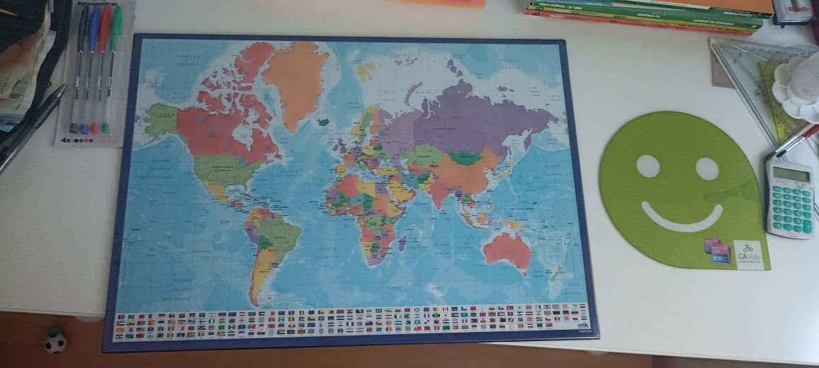 Mapa do mundo novo