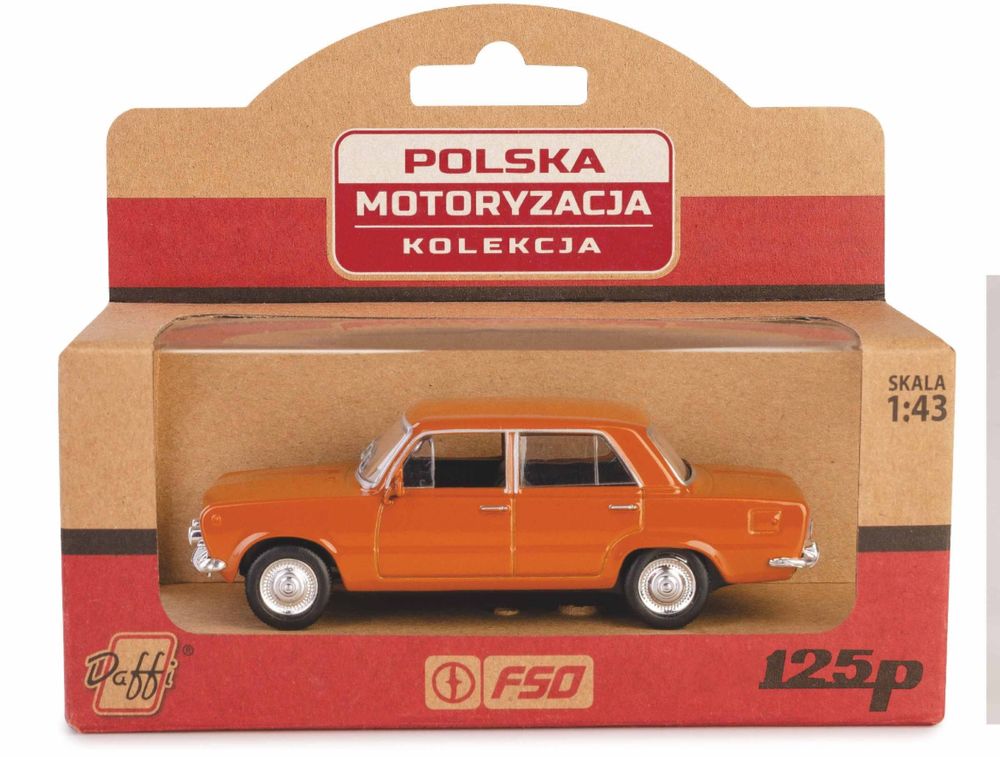 Samochód Fiat 125p kolekcja PRL model Daffi K-588