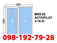 Окно новое 1820x1820 WDS 6S 5 камер энерго стеклопакет на СКЛАДЕ