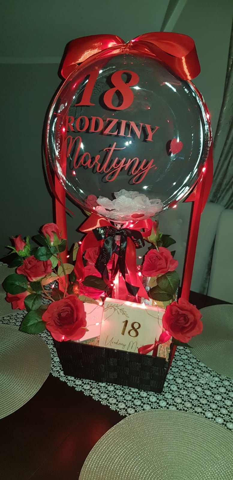 FlowerBox BalonBox duży bukiet