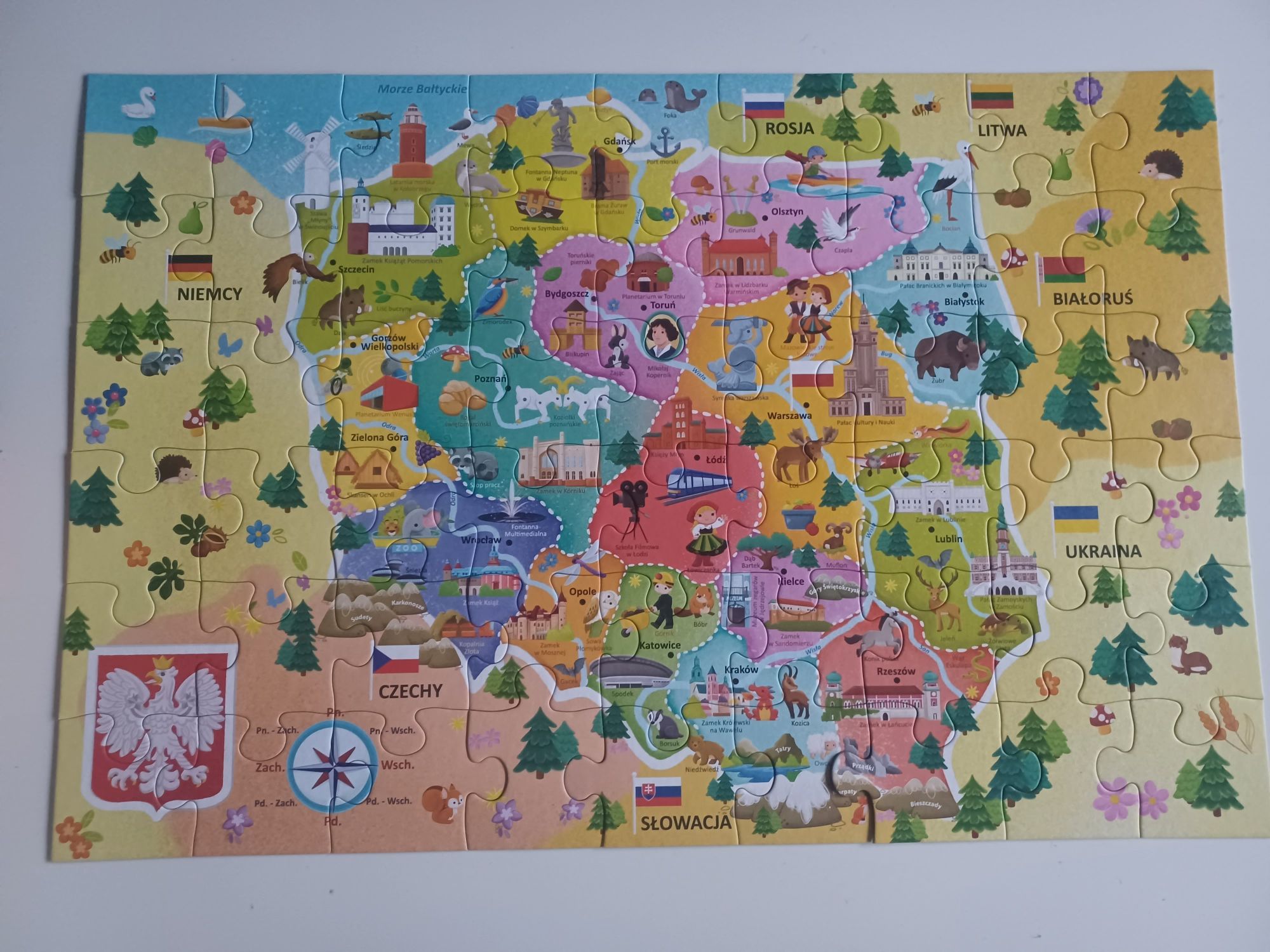 Edukacyjne Puzzle Mapa Polski Trefl