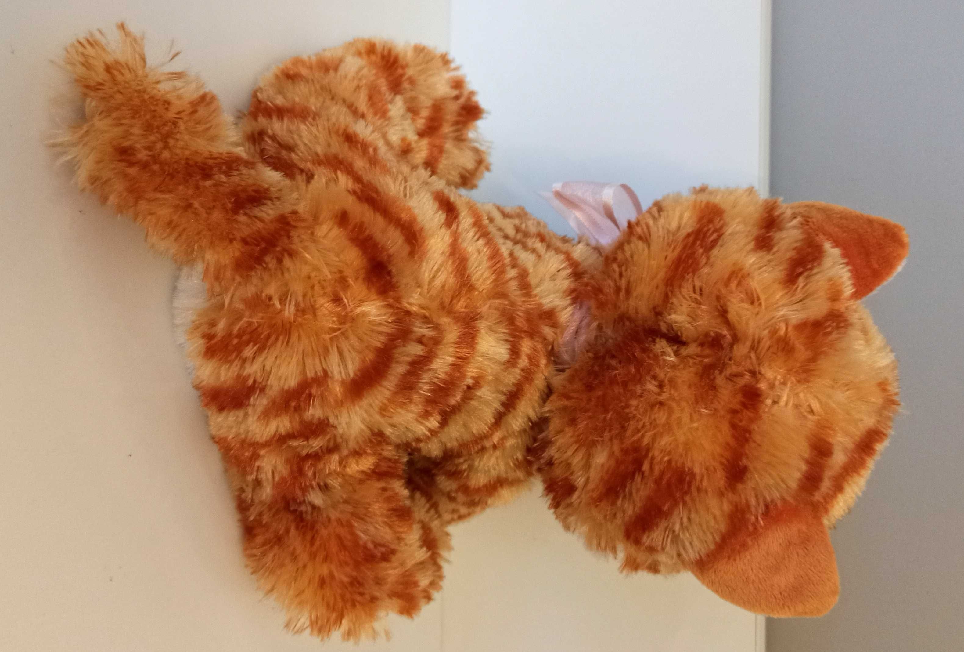 Nowa piękna maskotka kot kotek przytulanka rudy