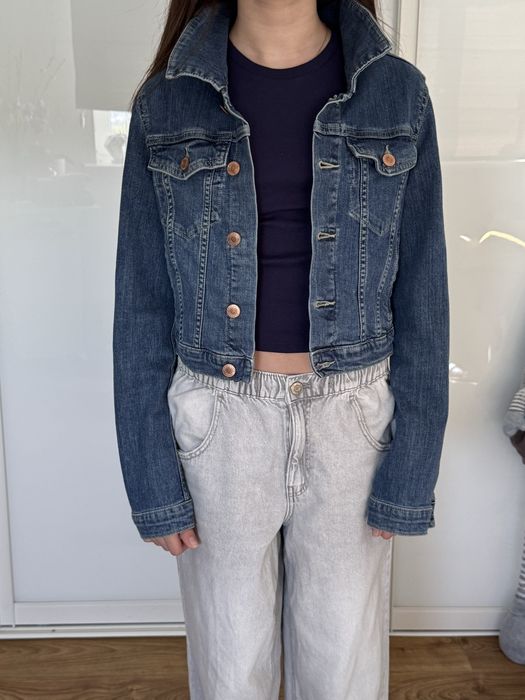 Піджак джинсовий, темно синій.