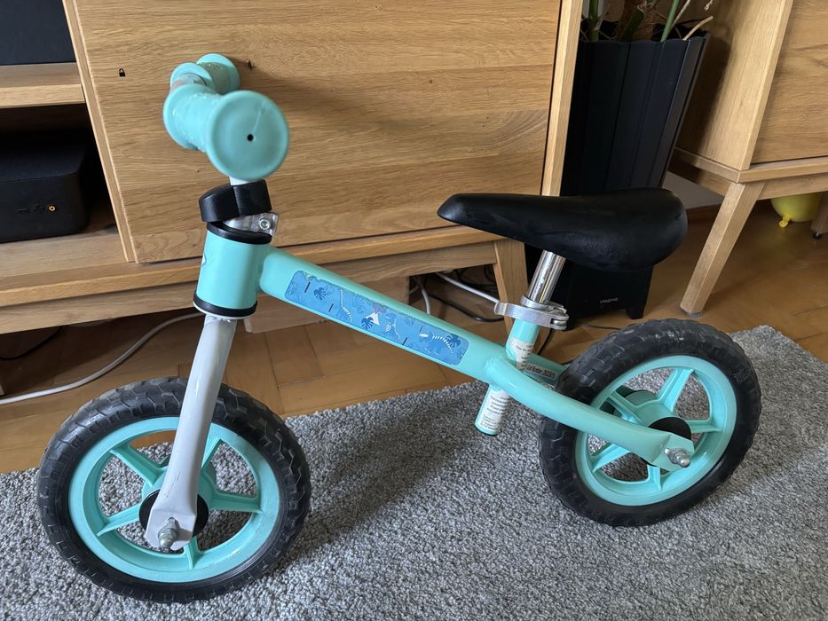 Rowerek biegowy turkusowy