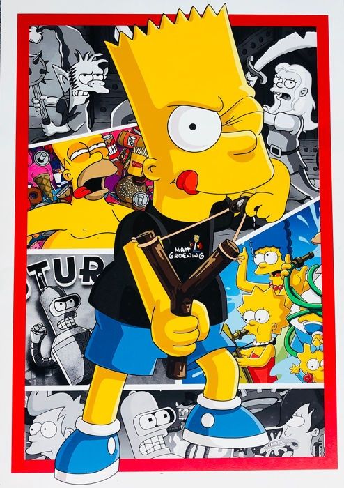 Serigrafia Wolf - Bart Simpson