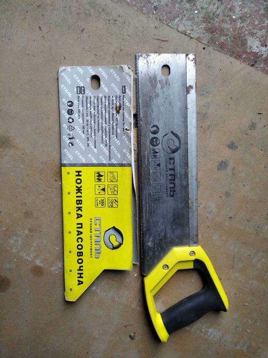 Пила Ножовка пасовочная 350мм сталь 40300 новая