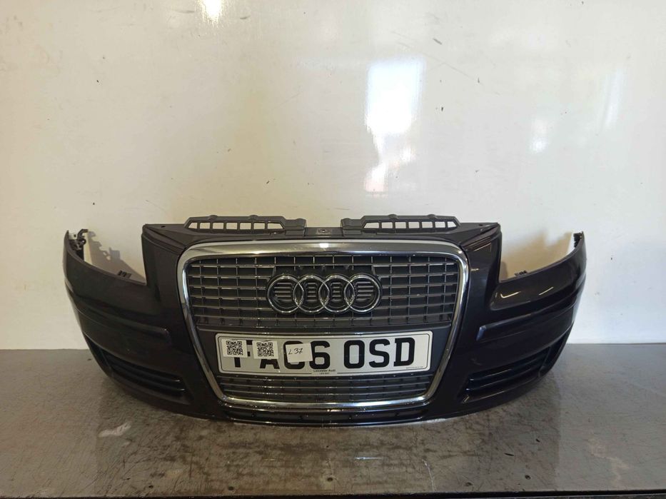 + ZDERZAK PRZÓD PRZEDNI AUDI A3 8P LIFT FL LZ7L SZARY GRAFITOWY