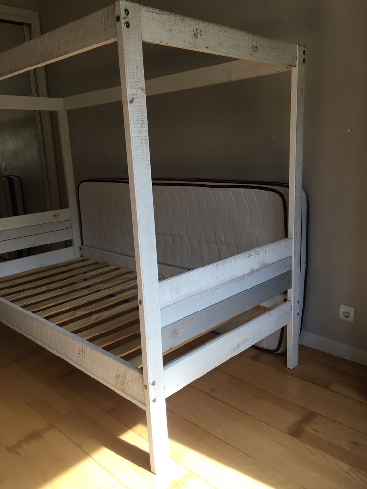 Cama solteiro inclui estrado e colchao-negociavel