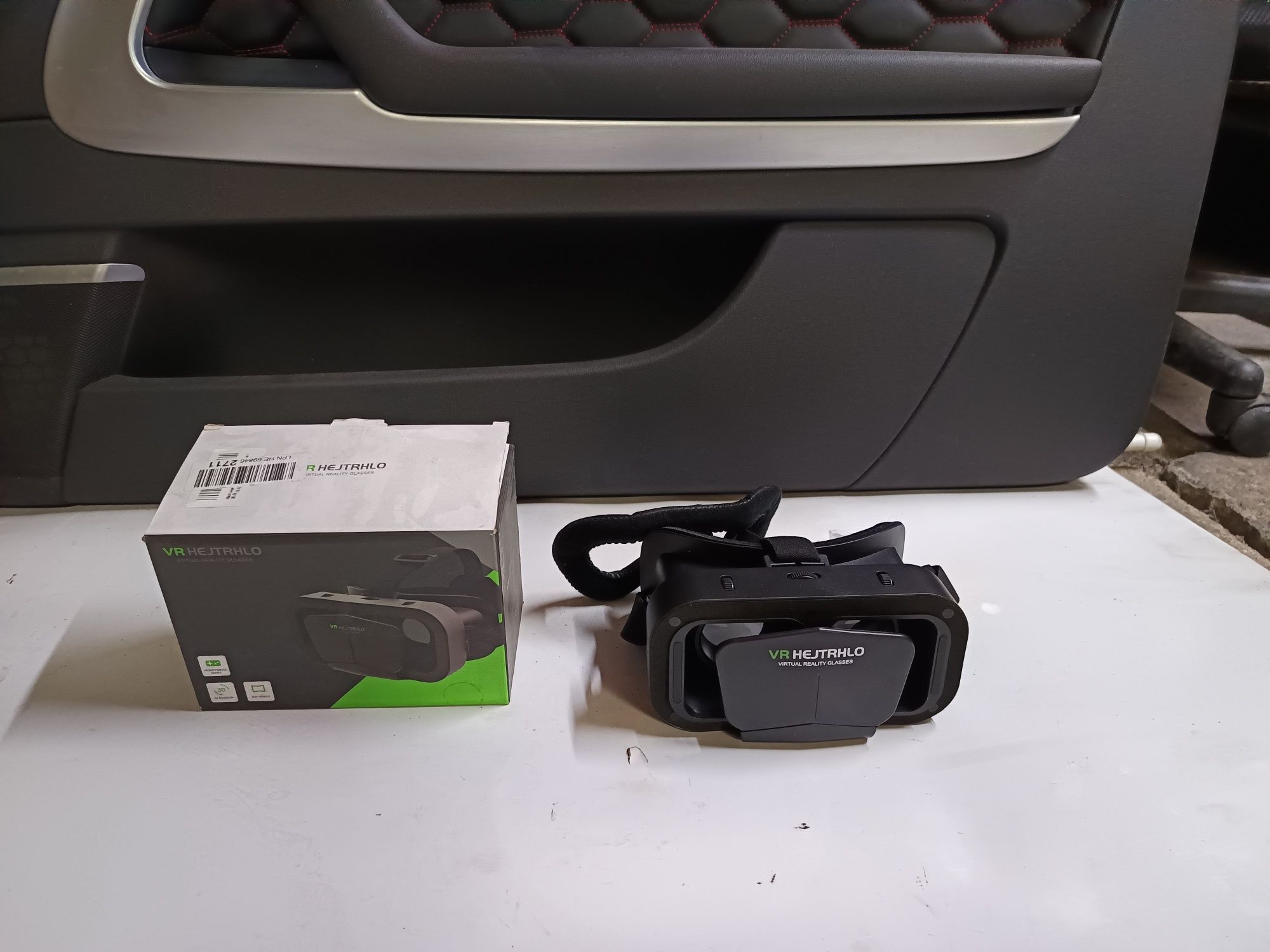 Czarne gogle okulary VR HEJTRHLO