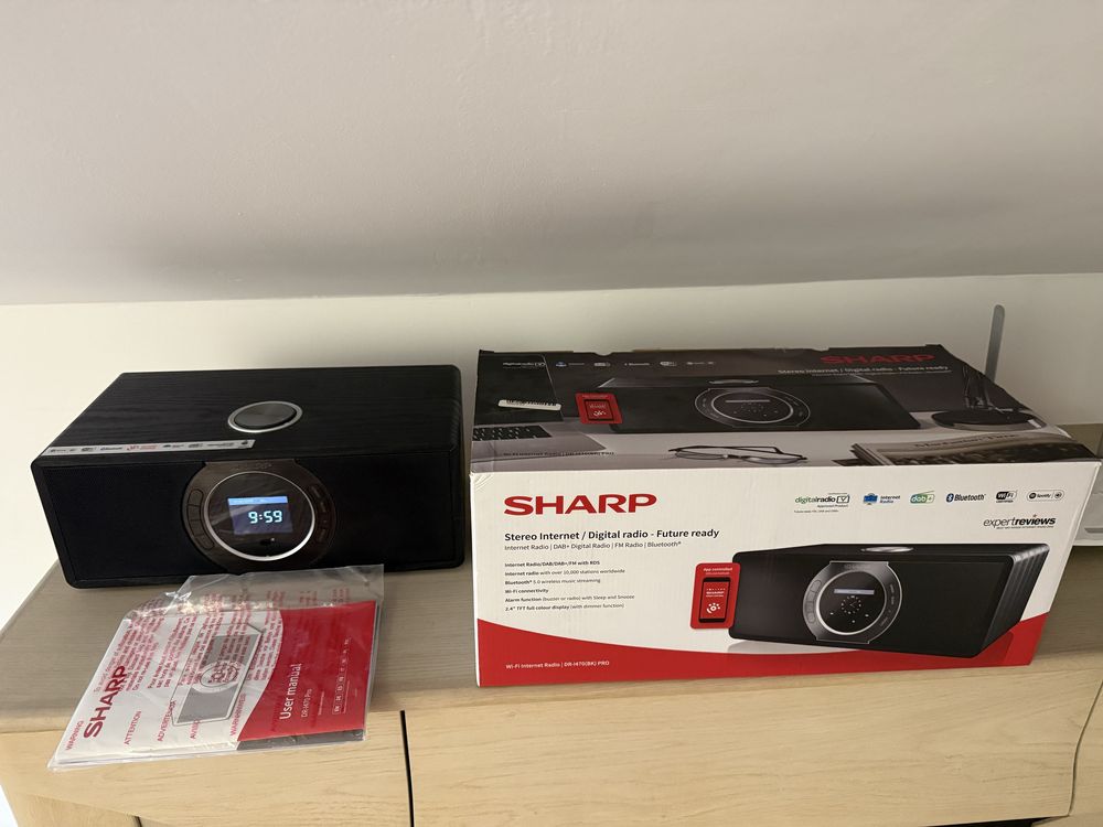 Sharp DR-I470 pro Wi-Fi internet radio spotify dab+ bluetooth j.nowe
