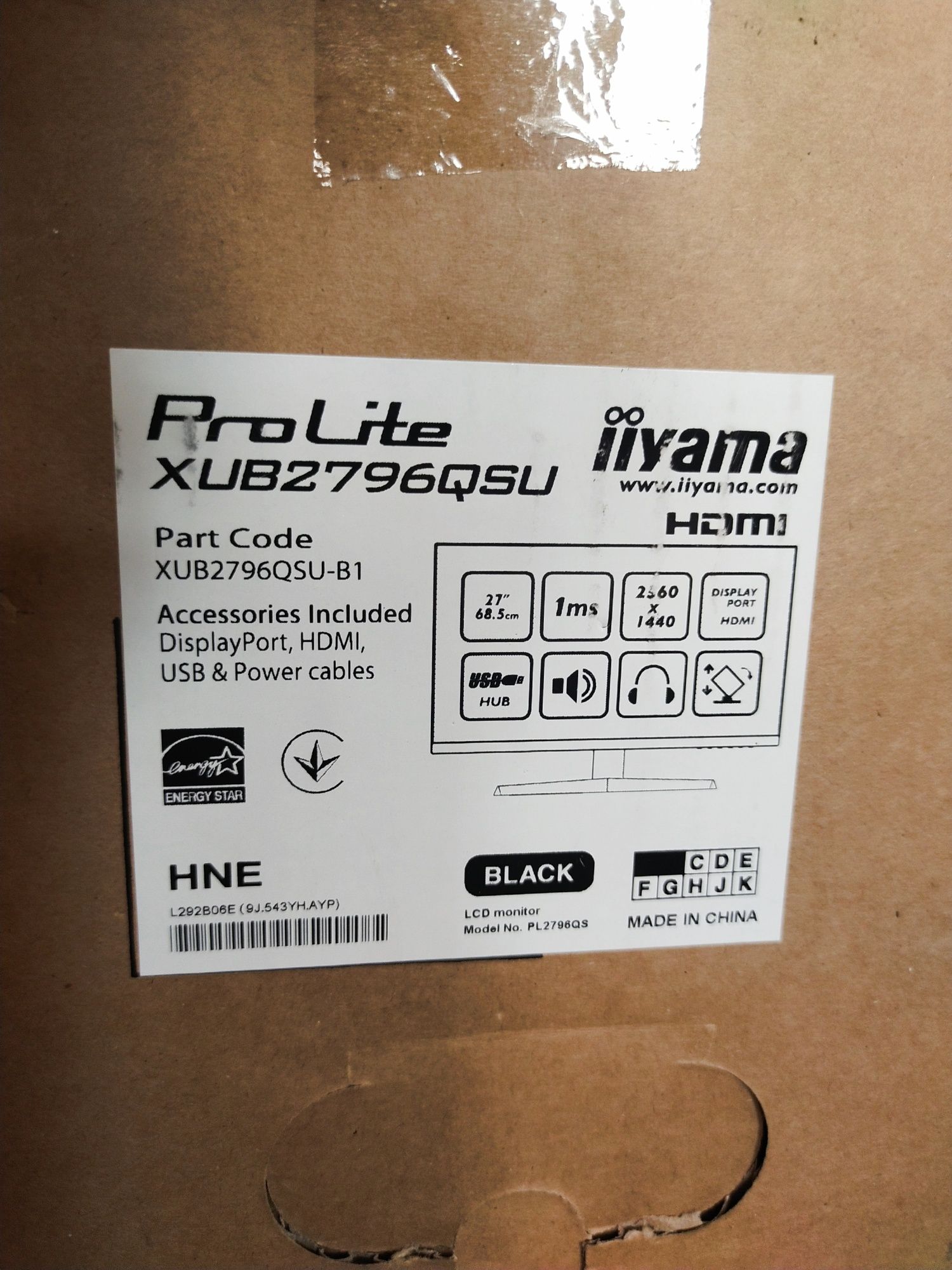 Monitor iiyama XUB2796QSU-B1 ProLite 27"