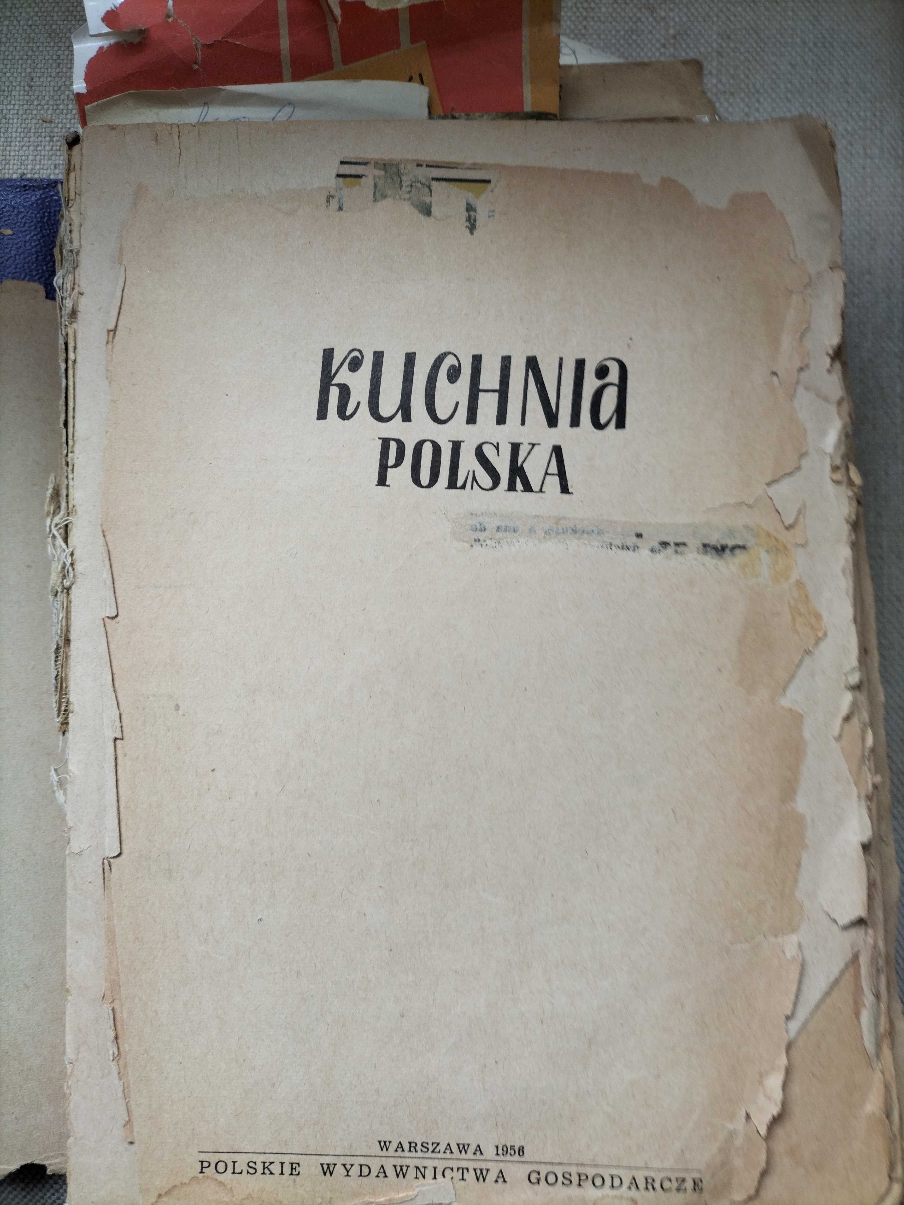 Stara książka kucharska " Kuchnia Polska " z 1956 roku
