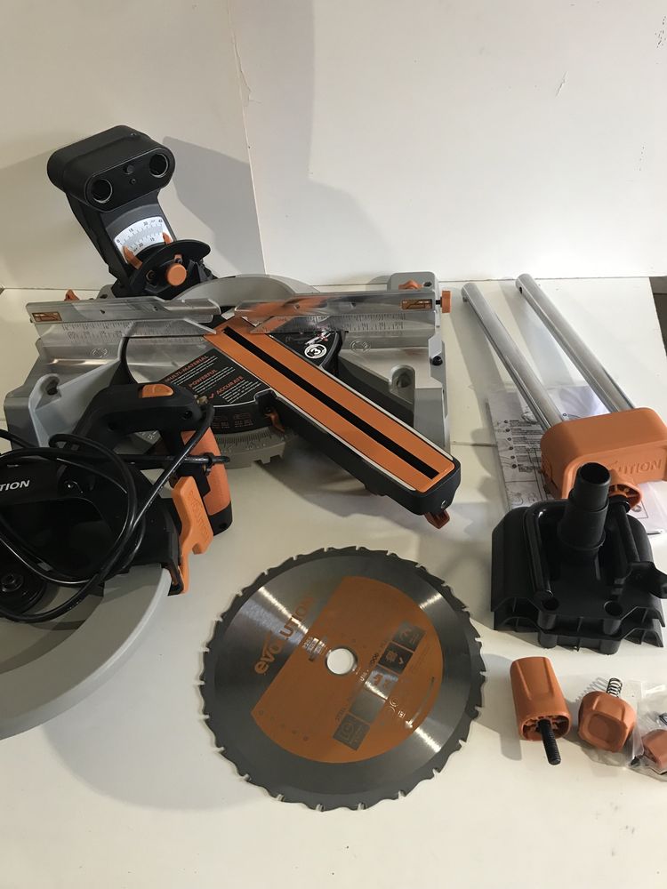 Пила торцювальна EVOLUTION R255SMS-DB "ремінна" з Англії
