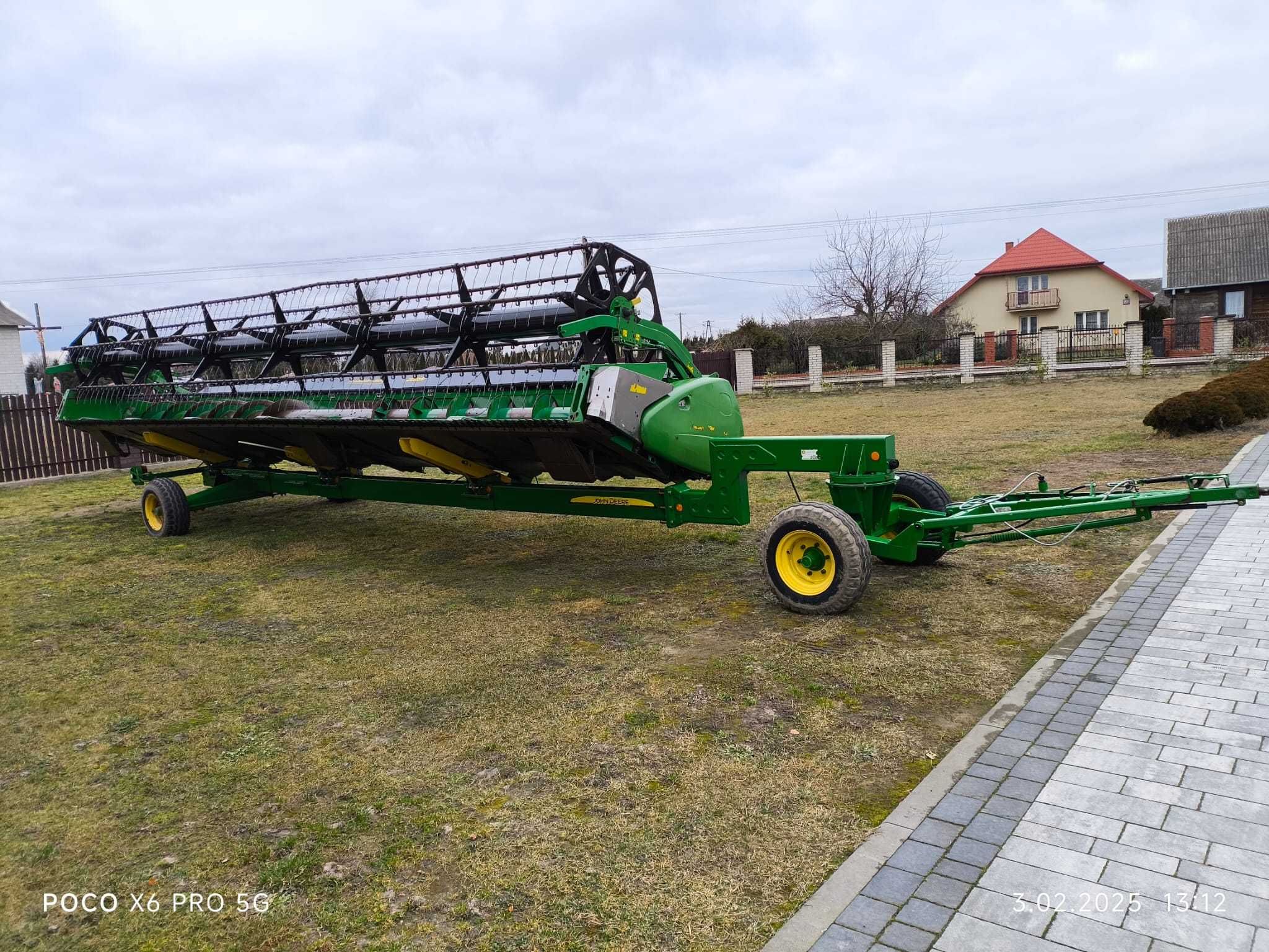 Heder John Deere 630x Premium Flow cena brutto stan bdb 9,15m, + wózek