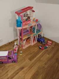 Domek barbie dreamhouse, auta barbie, foodtruck barbie