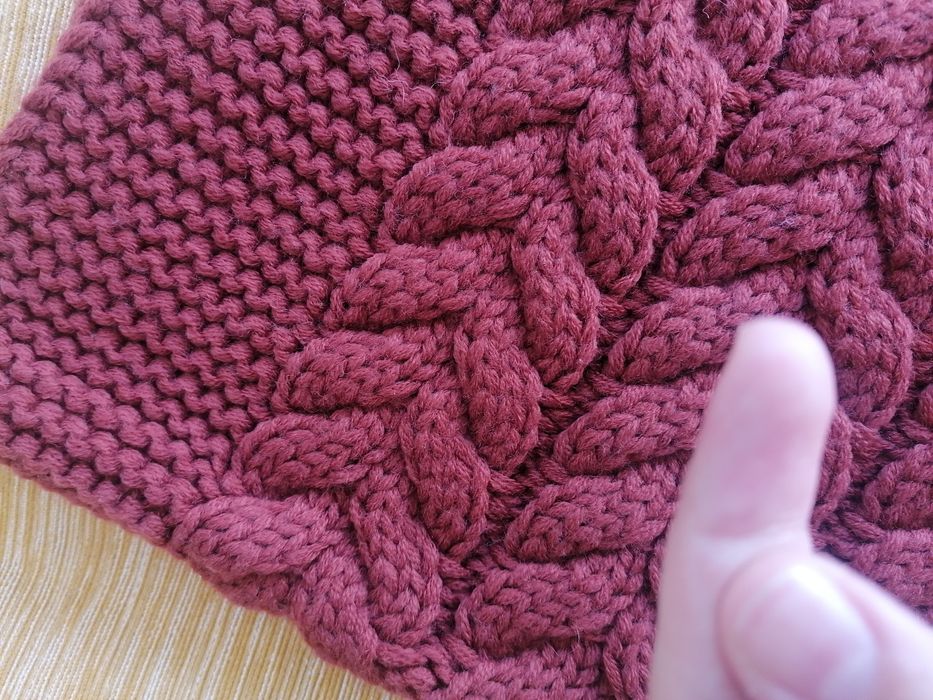 Gola malha cor tijolo