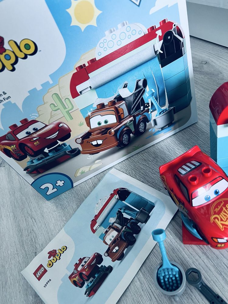 Lego Duplo Zygzak McQueen i Złomek myjnia 10996