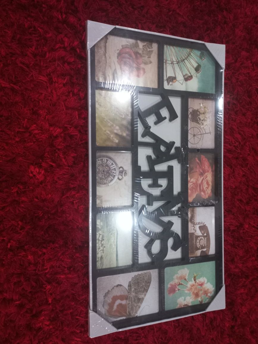Porta fotos NOVO. Ainda embalado.
