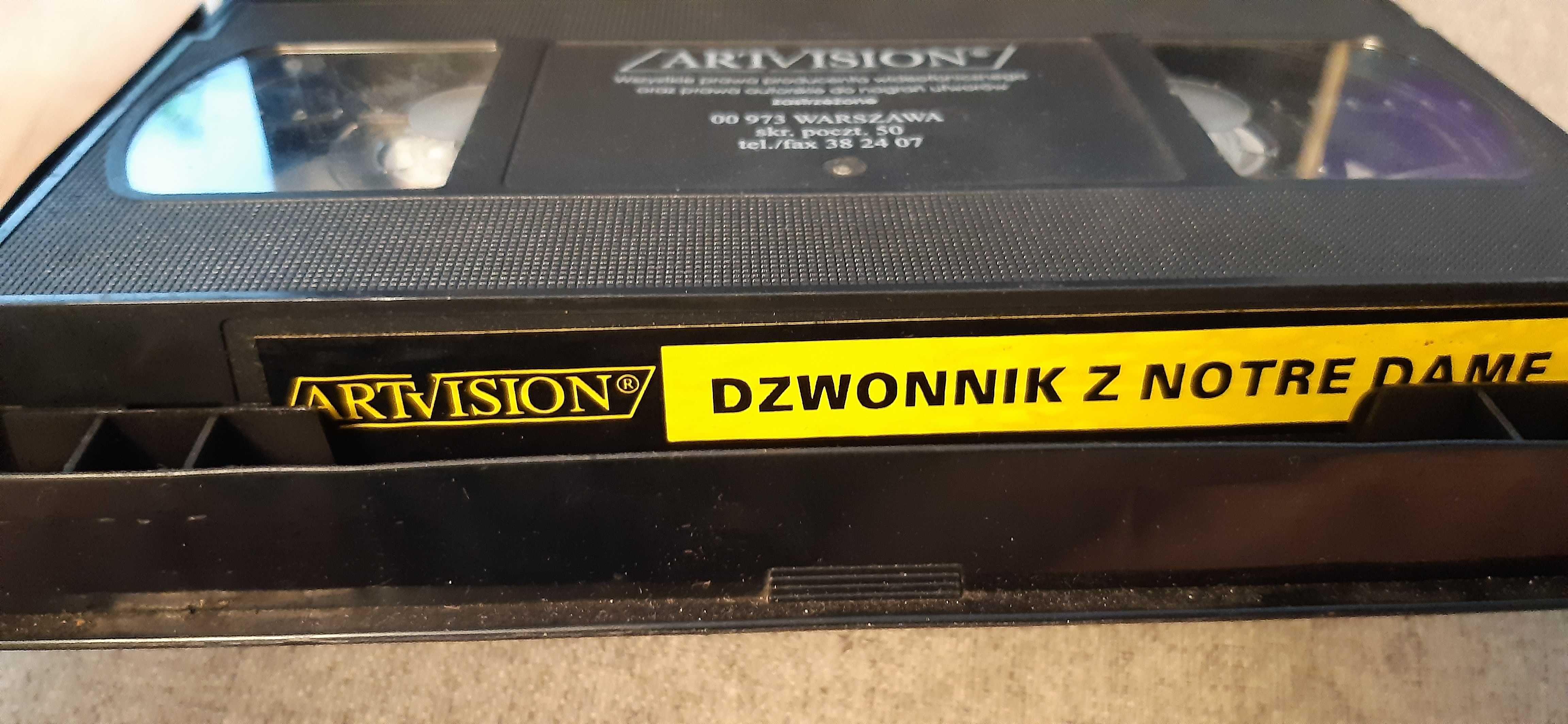 kaseta vhs bajka dzwonnik z notre dame dla kolekcjonerów prl