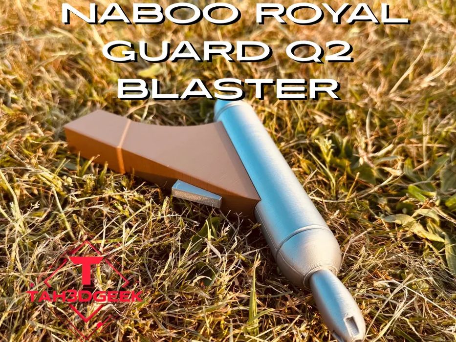 Pistola Star Wars Naboo Royal Guard Q2 Blaster Elegante