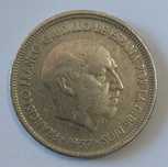 Moeda de 5 Pesetas de 1957 (Francisco Franco)