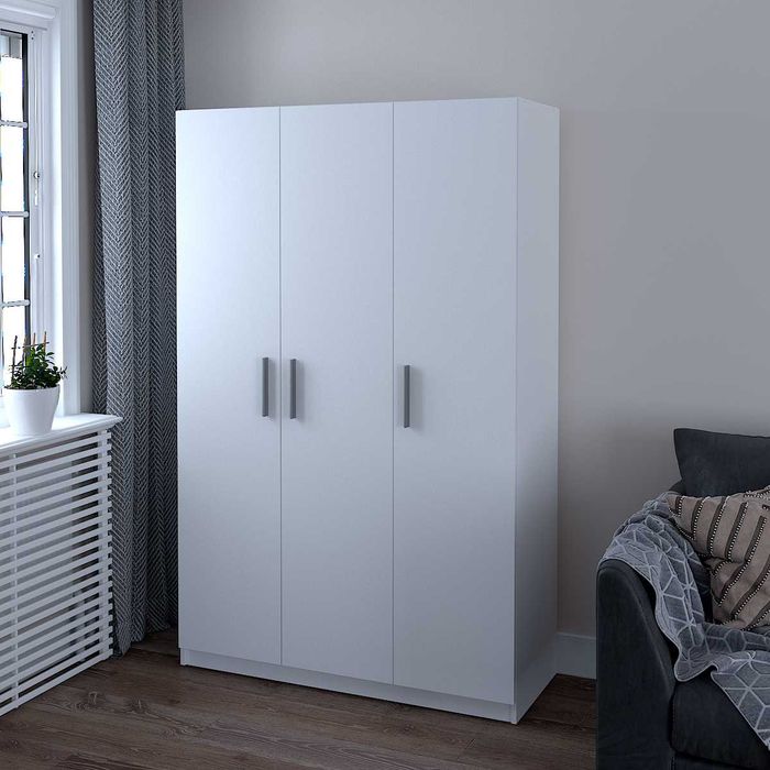 Шафа "Вікторія" Білий.Трьохдверна з поличками.Шкаф в спальню.Меблі.