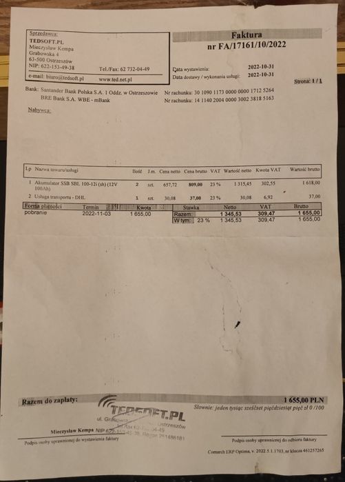 Akumulator SSB SBL100-12i(sh) 12V 100Ah VRLA-AGM