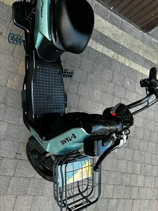 SKUTER ELEKTRYCZNY 250WAT e-TANK Duży Koszyk Oparcie Ledy Raty Dostawa