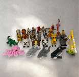 Mini klocki lego, action, zwierzęta, kolekcjonerskie, zabawka