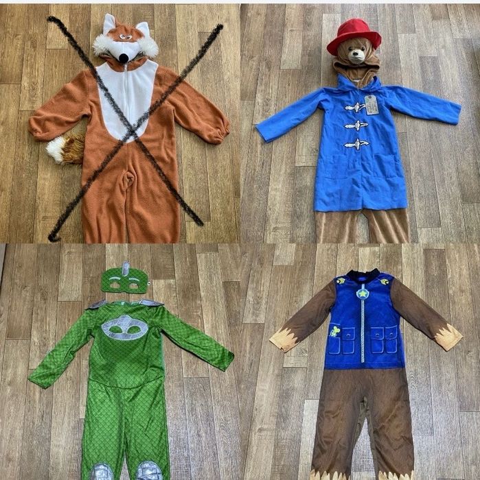 Костюми Супермен, Спайдермен,Америки,Ніньзя,Ведмедик Падігтон 5/6 р