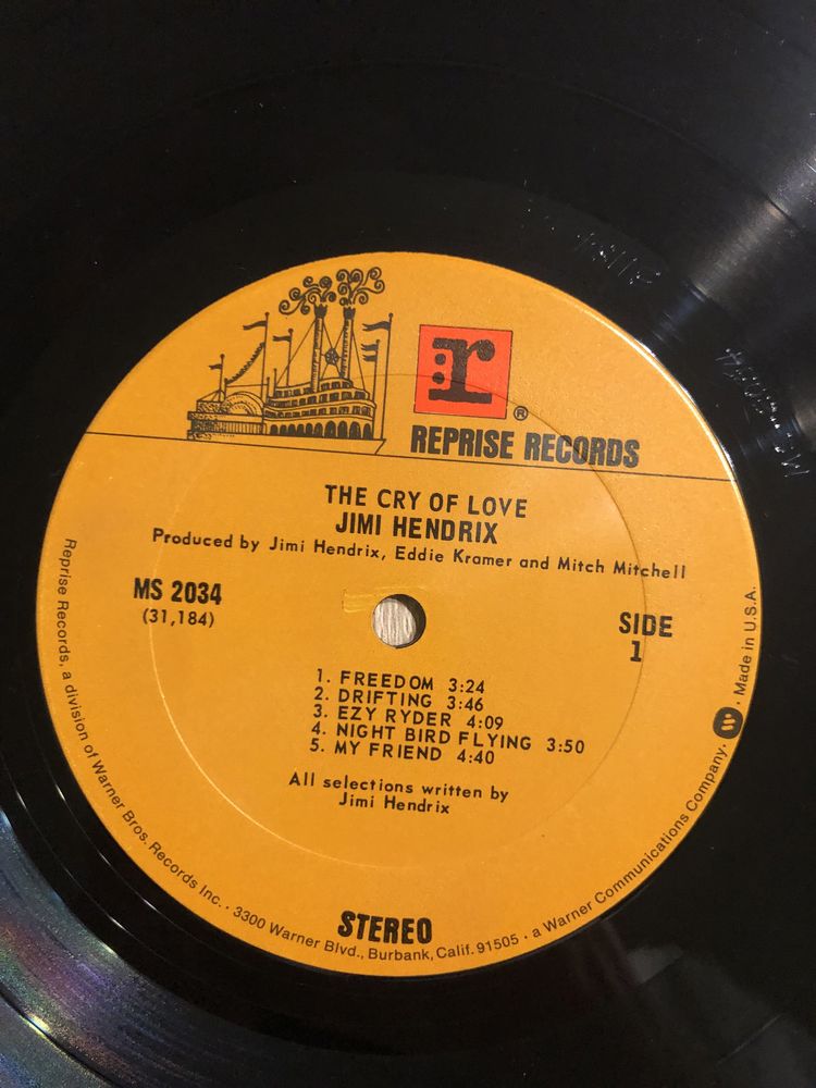 Jimi Hendrix The Cry of Love VG+++ USA