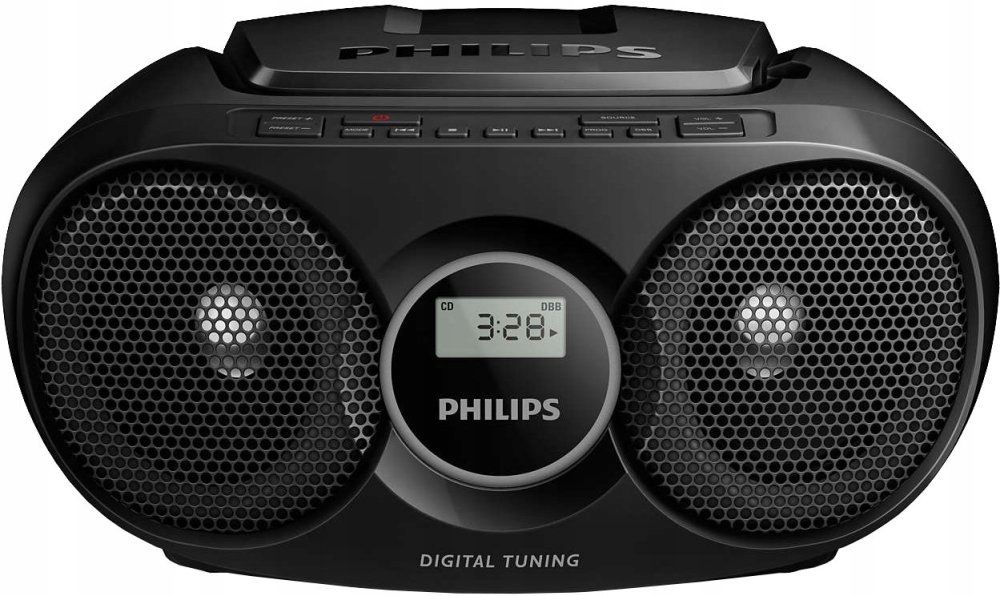 outlet radioodtwarzacz radio fm philips az 215b-cd czarny